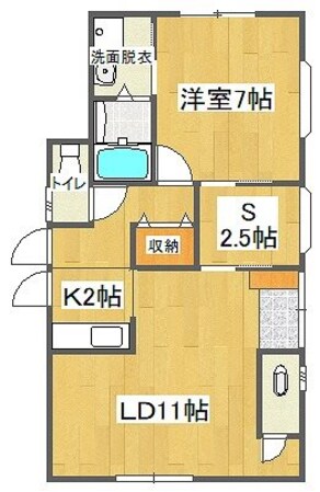 ラバースハウス川内の物件間取画像